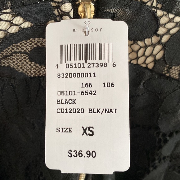 BNWT XS Black Windsor Dress - Picture 3 of 5